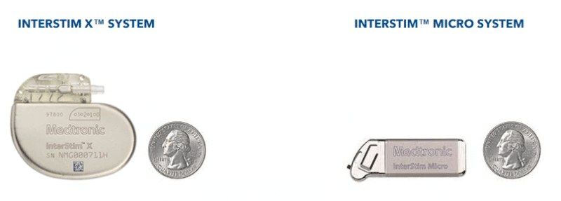 InterStim systems size comparison to quarter